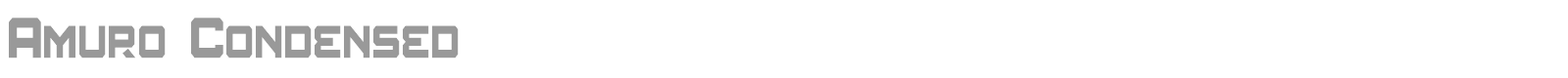Amuro font preview